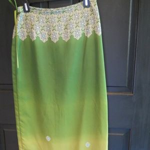 Y2K Vintage Express Silk Bohemian Long Wrap Skirt